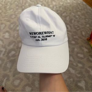 We wore what baseball hat